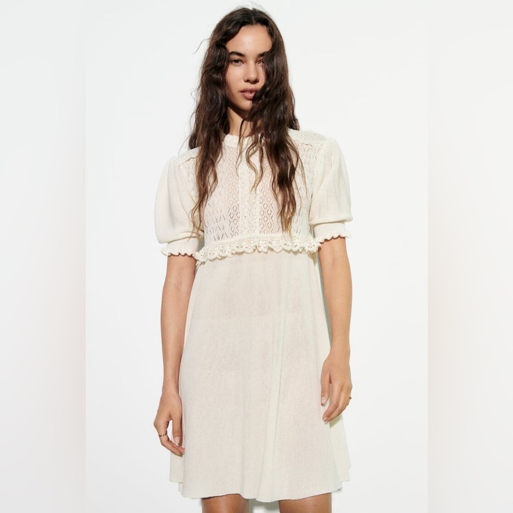 Elegant White Lace Dress